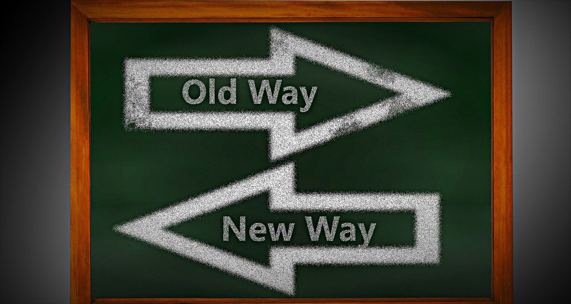 Gestion du changement : pourquoi faut-il une menace existentielle pour se mobiliser? old way new way