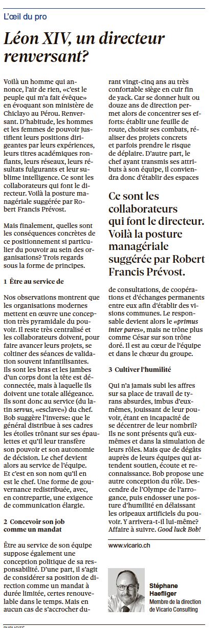 leon-XIV-directeur Léon XIV, un directeur renversant? leon XIV directeur